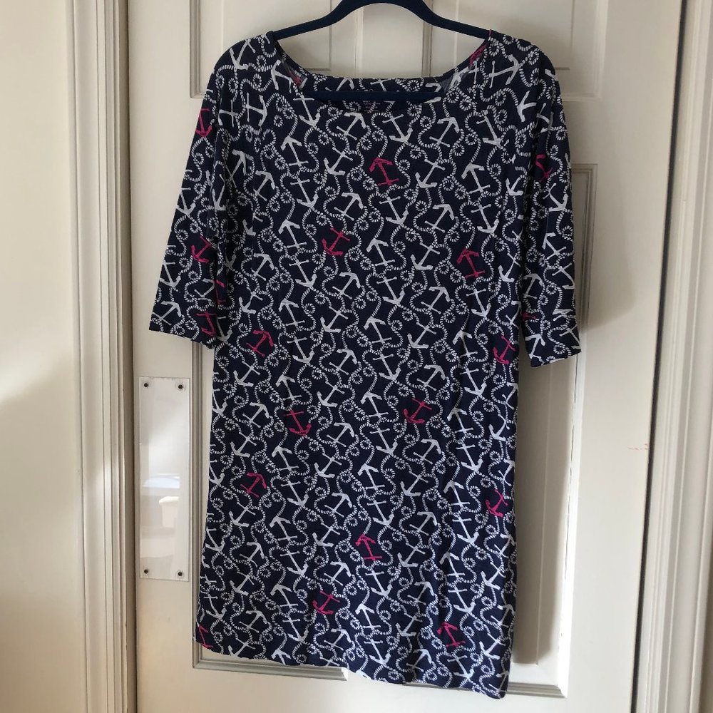 Lilly Pulitzer Cassie Dress Ahoy There Navy-Size M